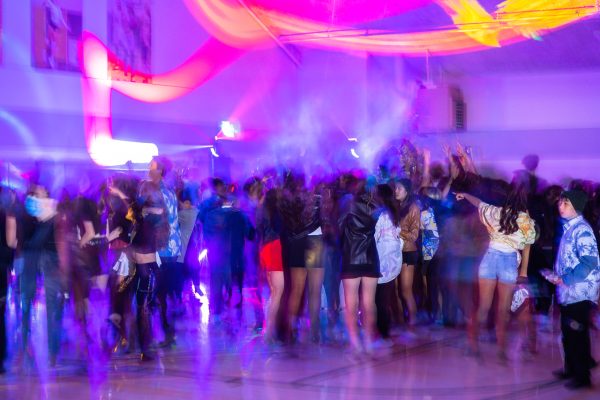 Scence from the dance floor at the 2023 Pinewood-Oakwood mixer. 
