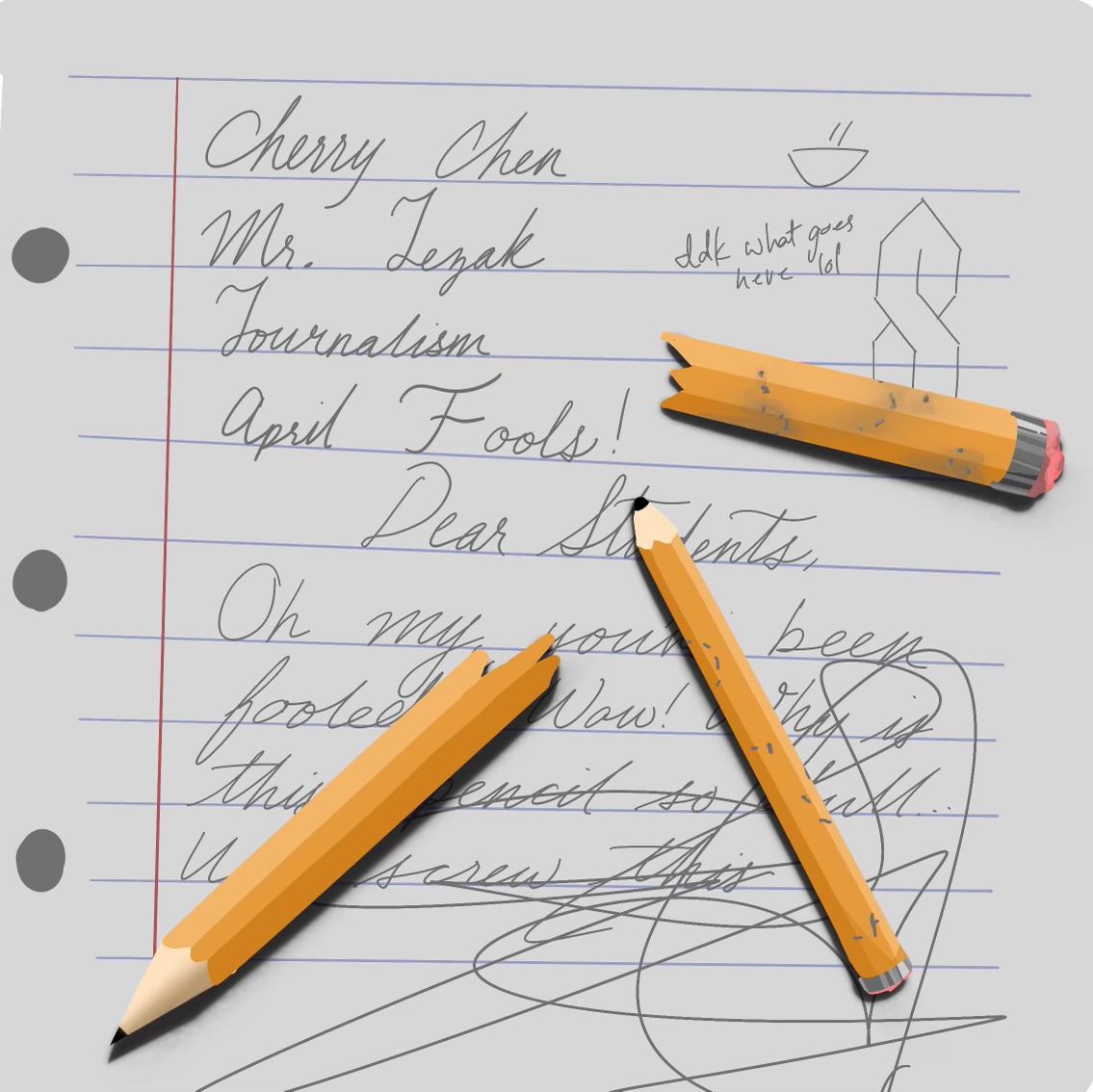 A+Letter+from+Ticonderoga+Pencils