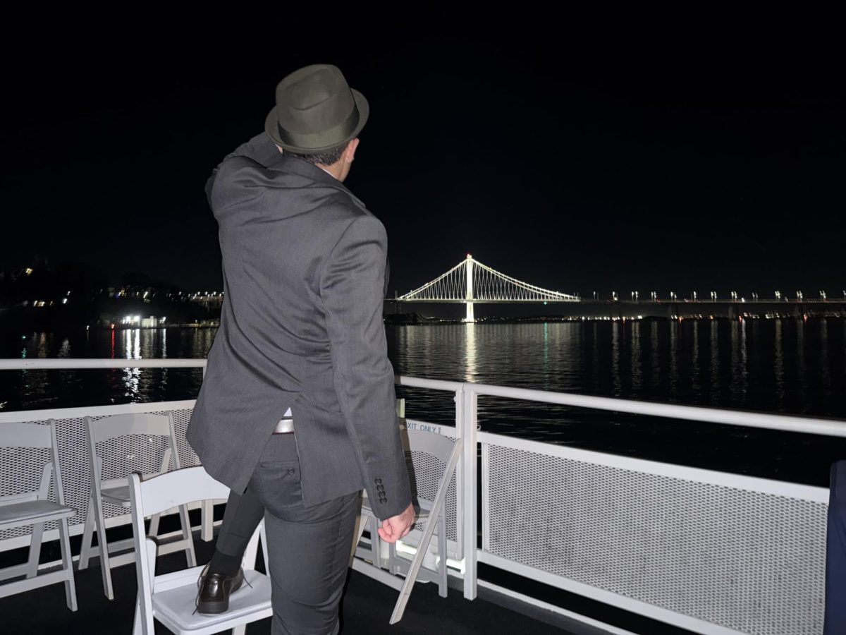 The Winter Formal yacht glided over the San Francisco Bay, and students were able to see the Bay Bridge.