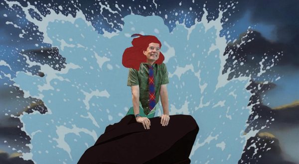 Hamilton enjoys the waves while belting "Under the Sea" to himself.