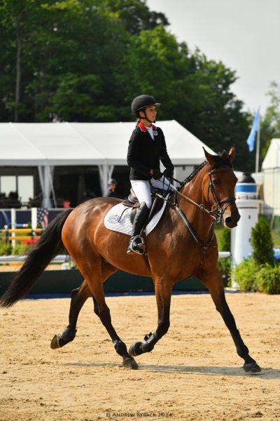 RANDALL rides at the 2024 North American Youth Championships in Michigan.